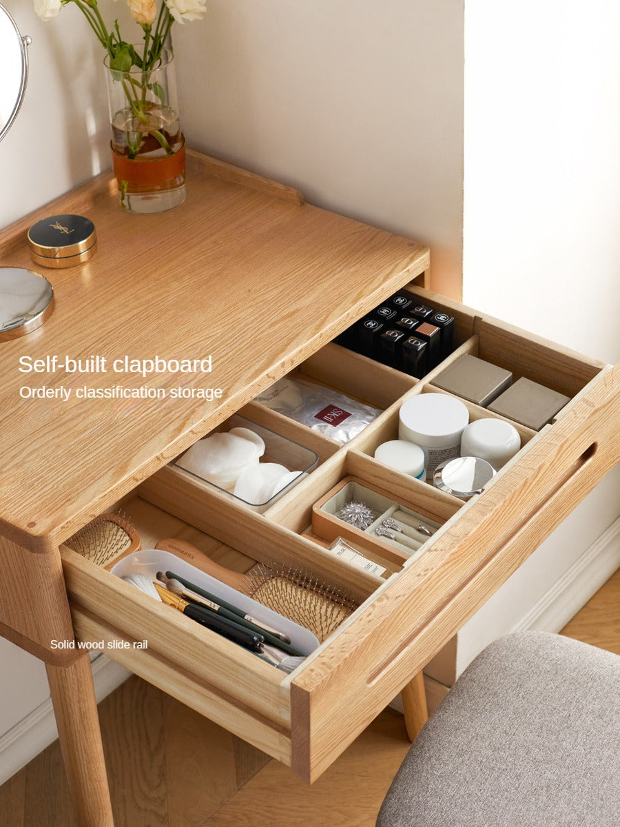 Oak Solid Wood Small Dressing Table.