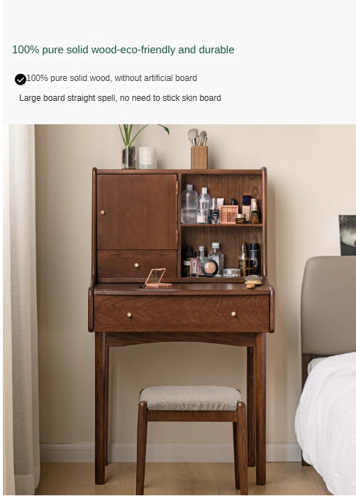 Oak solid wood dressing table