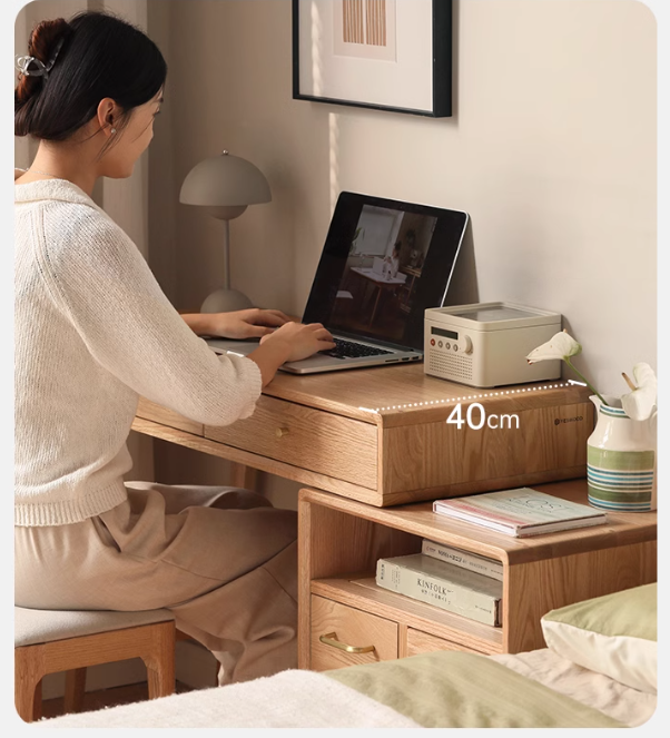 Oak solid wood Dressing table telescopic