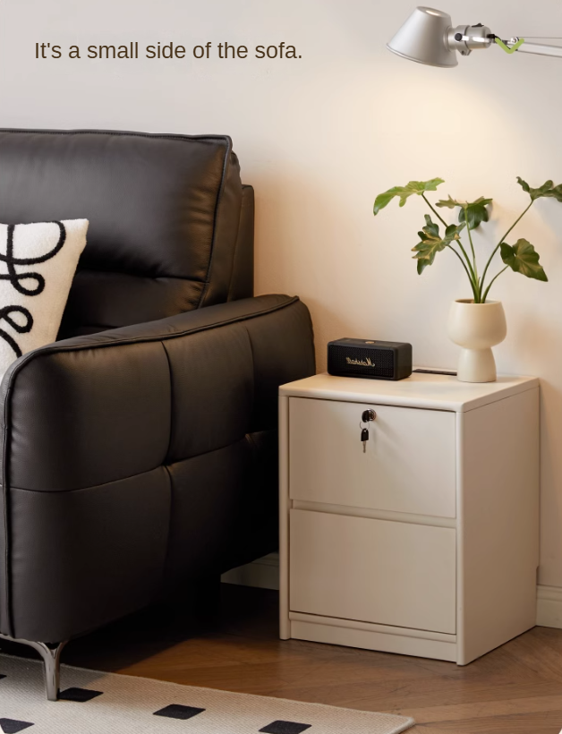 Rubber Wood solid wood Nightstand.