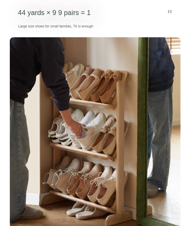 Birch, Beech Solid Wood Multi-Layer Ultra-Thin Shoe racks