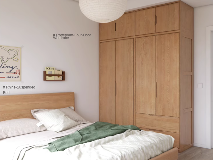 Oak solid wood Wardrobe ::