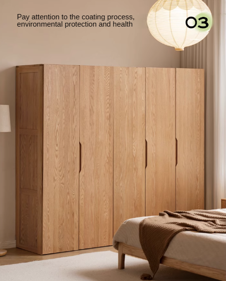 Oak solid wood Wardrobe ::