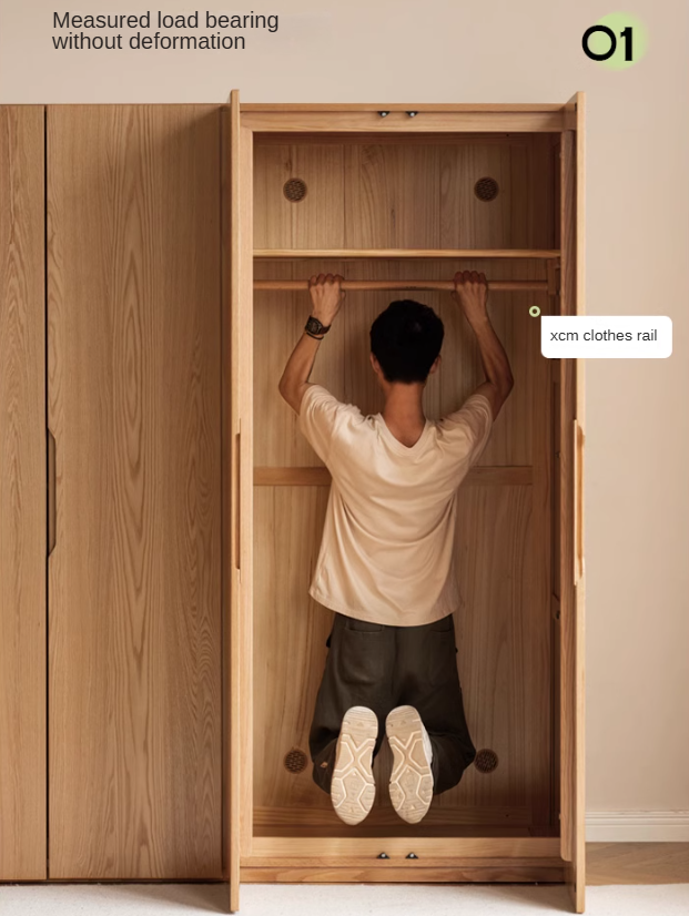 Oak solid wood Wardrobe ::