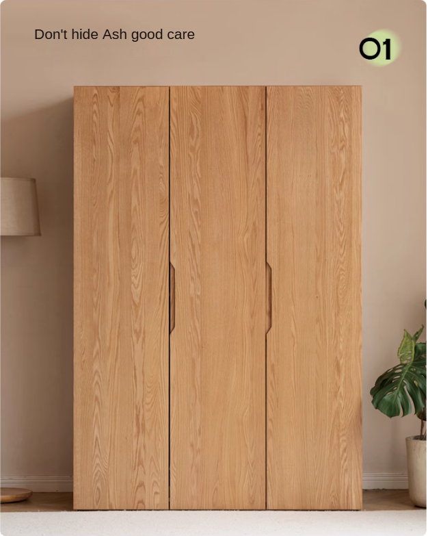 Oak solid wood Wardrobe ::