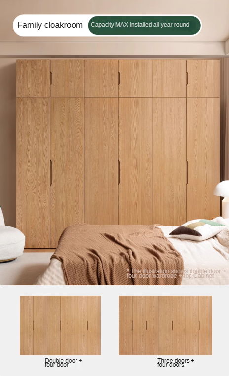 Oak solid wood Wardrobe ::