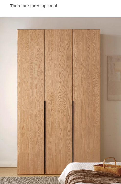 Oak solid wood high wardrobe modern::