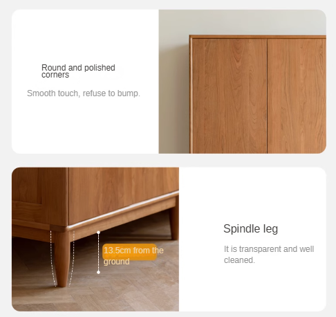 Oak, Cherry solid wood fascinating wardrobe::