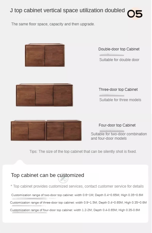 Black Walnut Solid Wood Large Wardrobe: