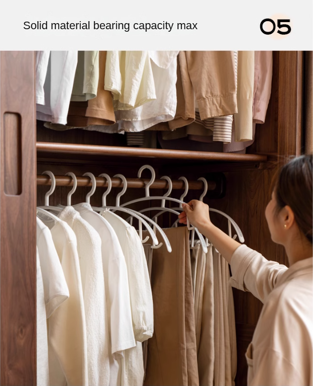 Black walnut solid wood sliding door wardrobe: