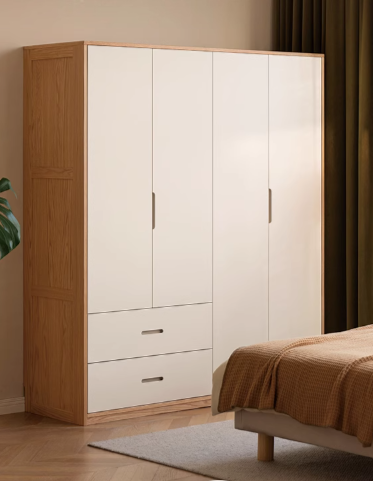 Oak Solid Wood Wardrobe Floor Combination Cabinet