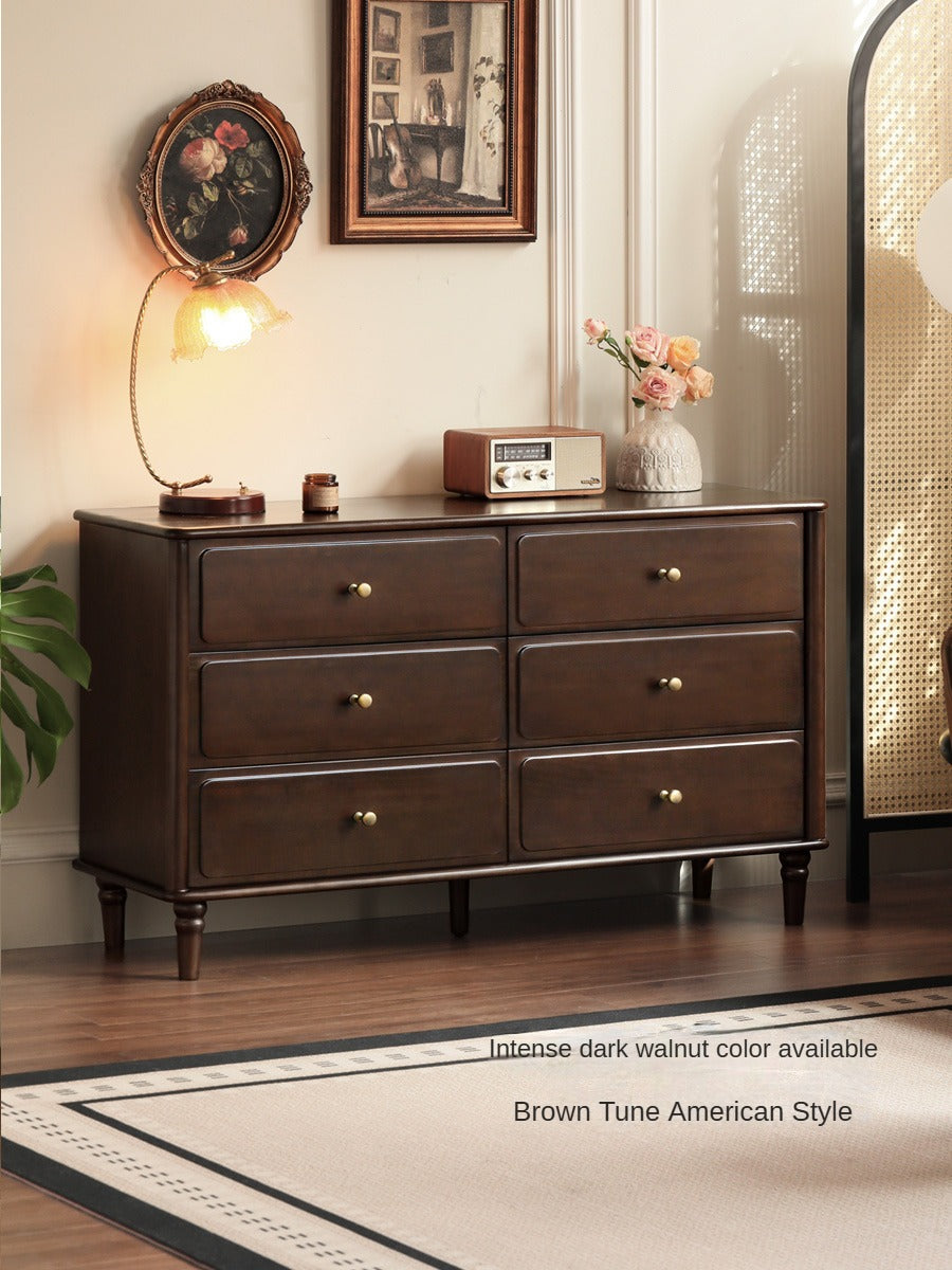 Black Walnut Solid Wood Retro Cabinet