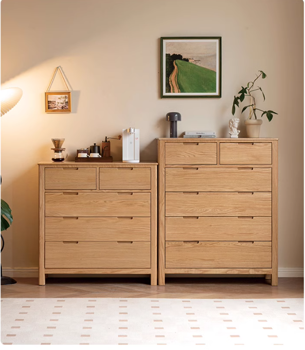 Oak Solid Wood Chest of Drawers