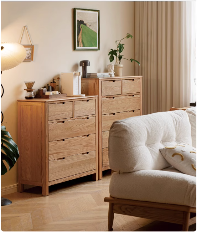 Oak Solid Wood Chest of Drawers