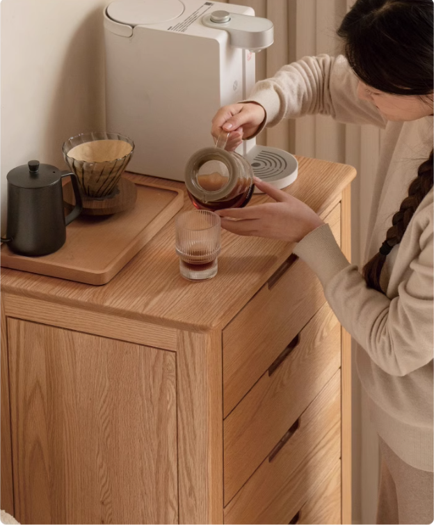 Oak Solid Wood Chest of Drawers