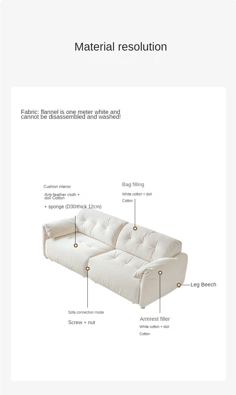 Fabric dual-purpose electric modern sofa