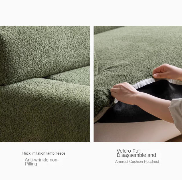 Fabric Modular Lambskin Sofa