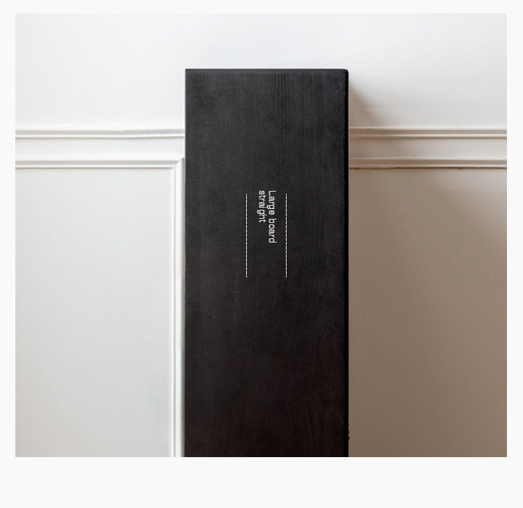 Oak solid wood side cabinet style black