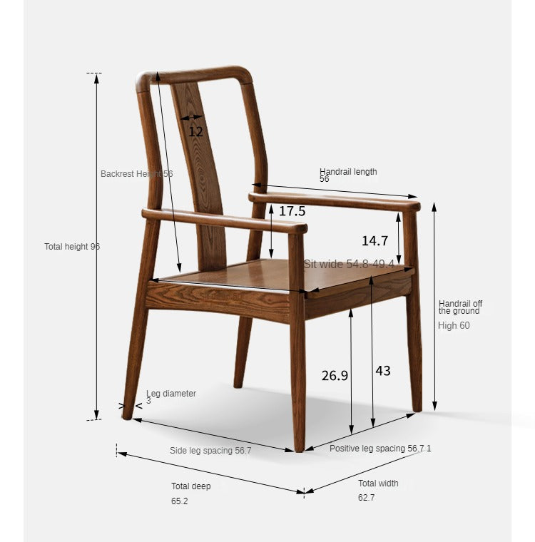 Ash solid wood modern tea table