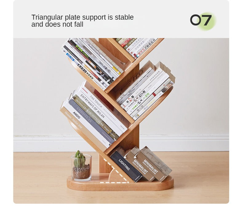 Oak Solid Wood Creative Bookcase<