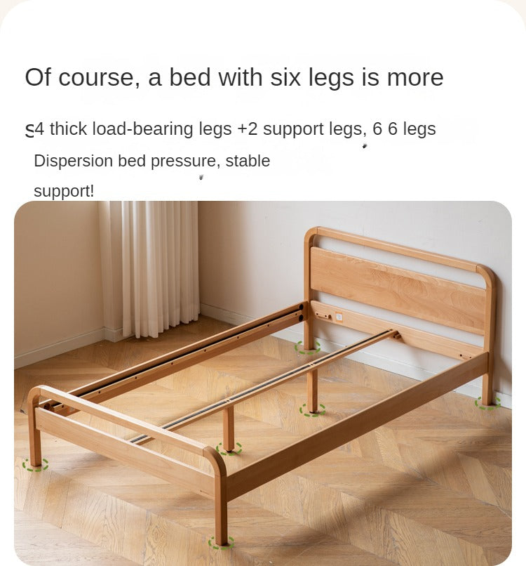 Beech solid wood kds bed<