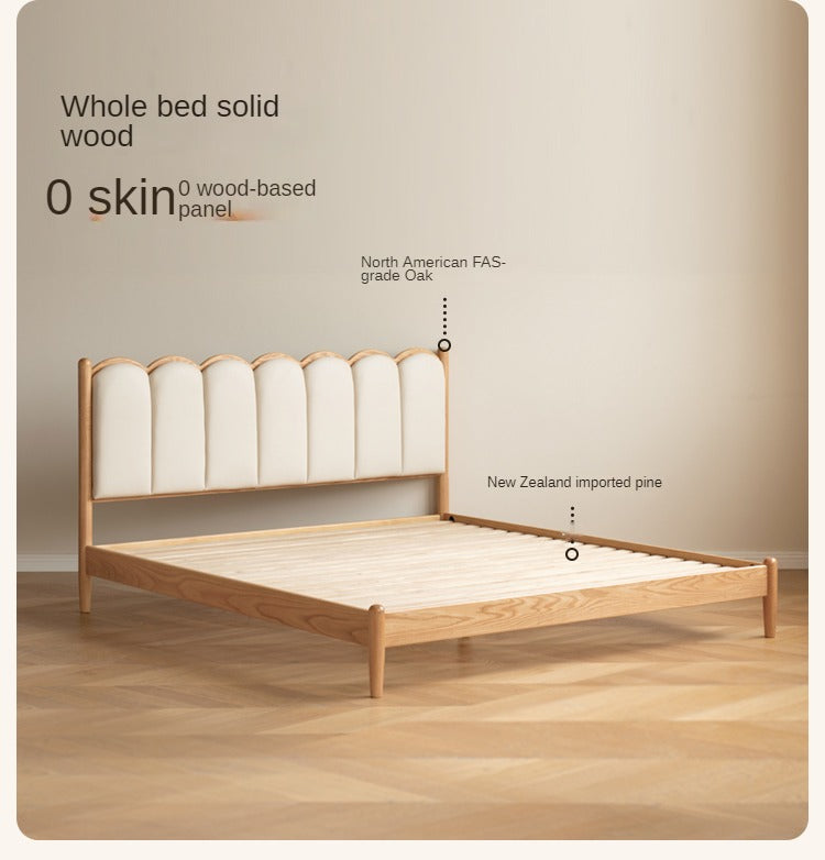 Oak Solid wood  dream house soft bed "