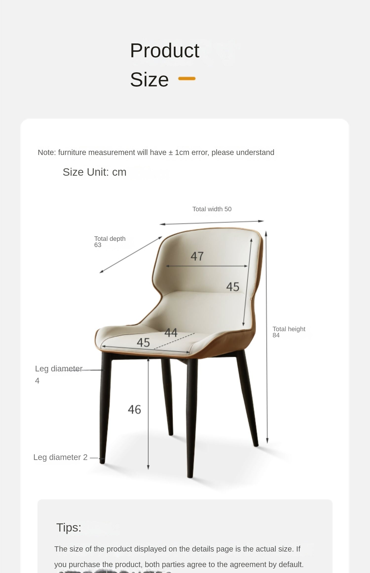 2 pcs set - Iron Art Dining Chair Light Luxury Soft Bag