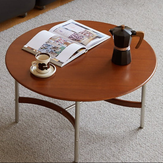 Poplar Solid Wood American Retro Tea Table