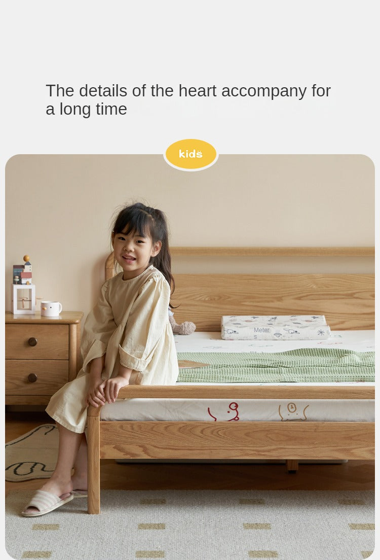 Oak Solid Wood Children's Single Bed