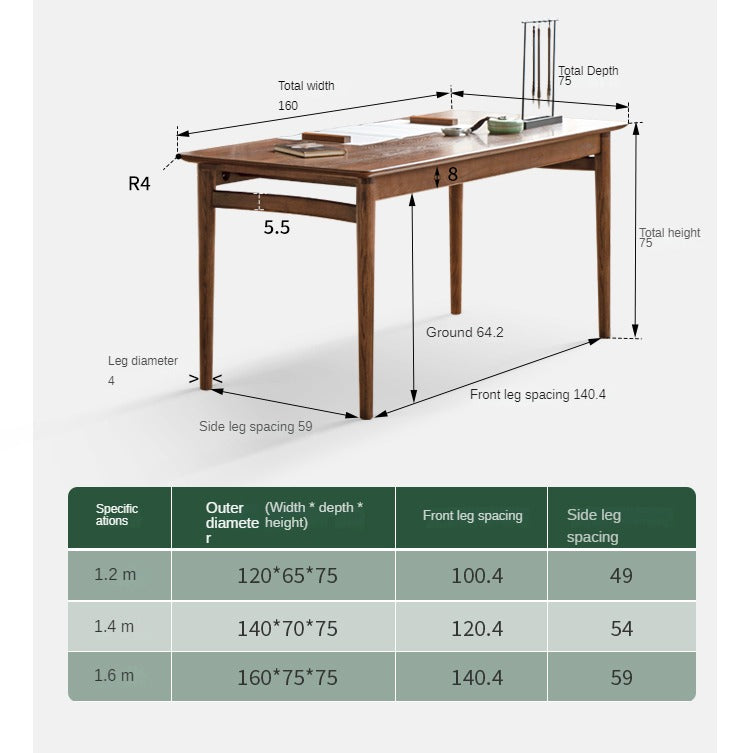 Ash solid wood modern tea table