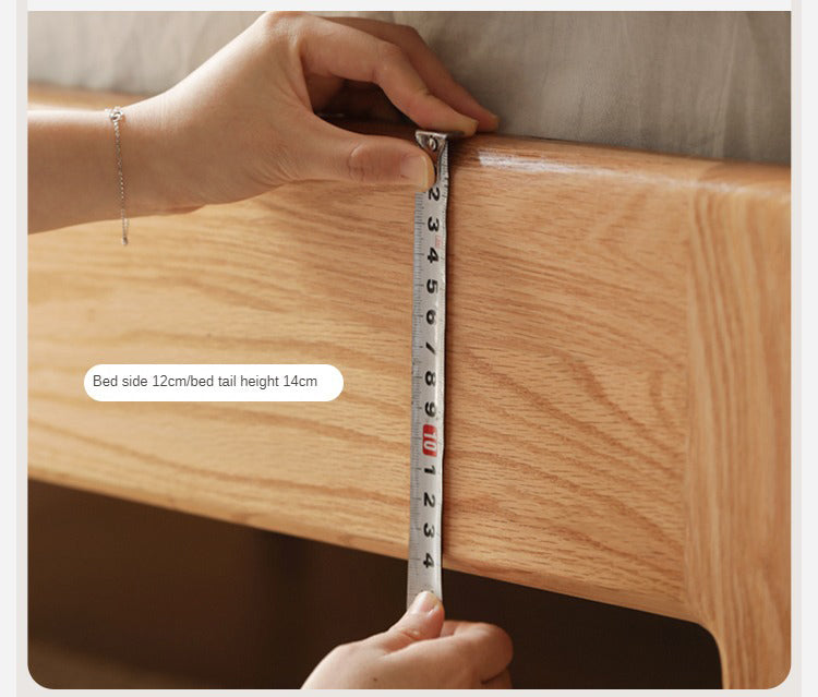 Oak, Rubberwood Solid Wood Bed - SPECIAL PRICE