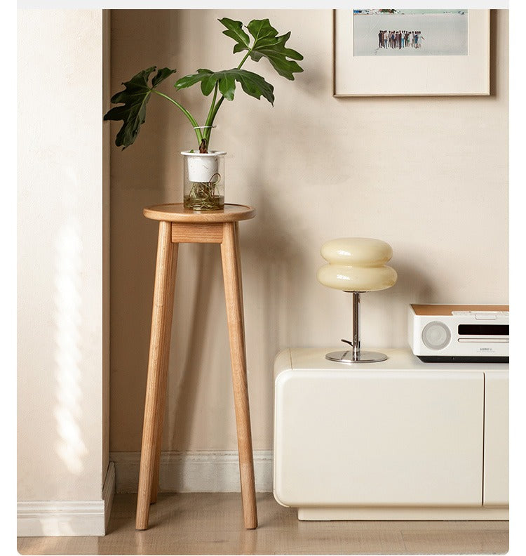 Oak solid wood modern small flower stand