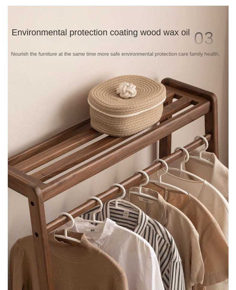 Oak, Black Walnut Solid Wood Clothes Hanger