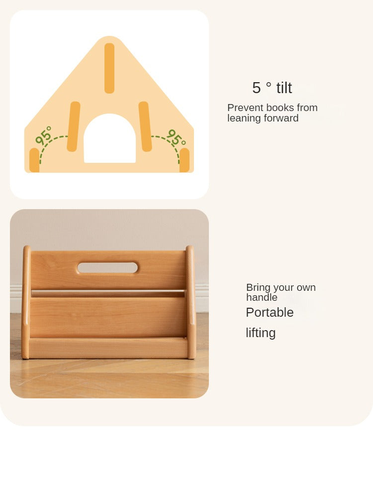 European Beech Solid Wood Children's Storage Rack