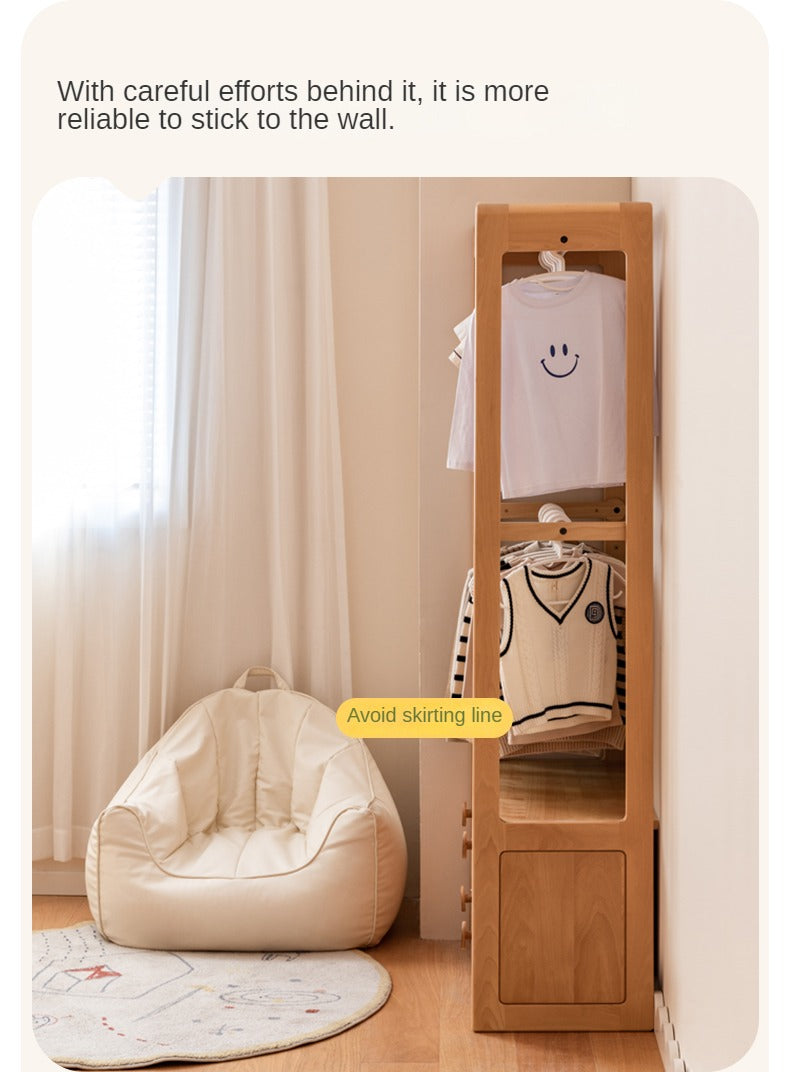Beech Solid Wood Children's Wardrobe Hanger-