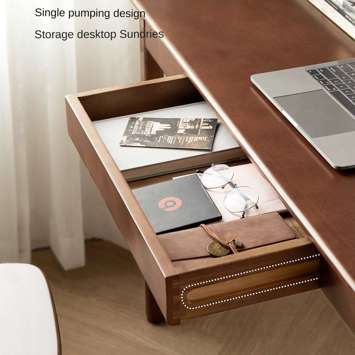 Beech Solid Wood Study Desk