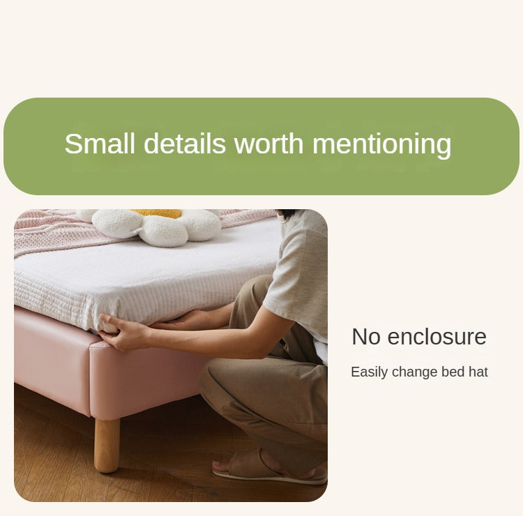 Organic Leather Kid's Soft Cloud Bed