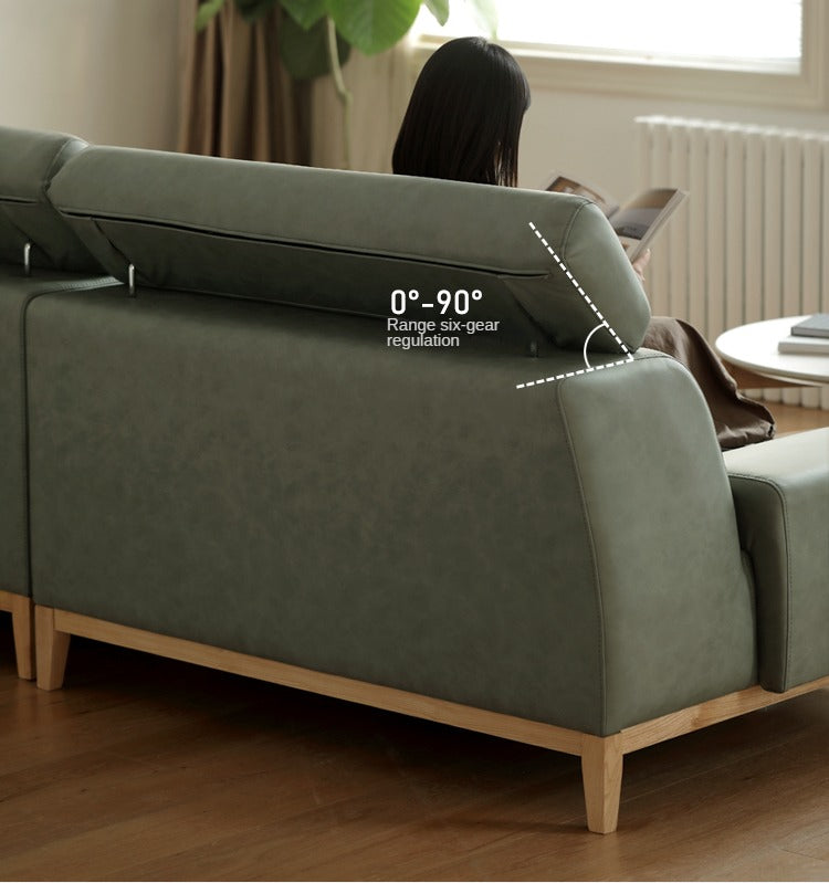 Fabric, technical cloth sofa corner combination ash solid wood)