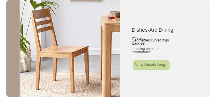 Ash solid wood turntable round dining table