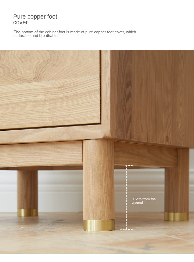 Ash solid wood side cabinet "