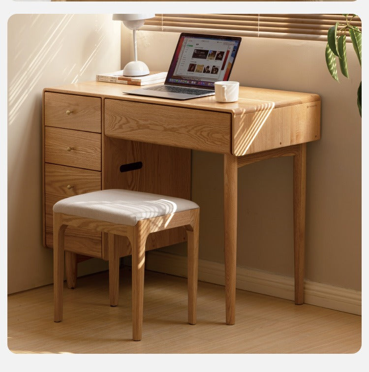 Oak Solid Wood Dressing Table Modern and Atmosphere