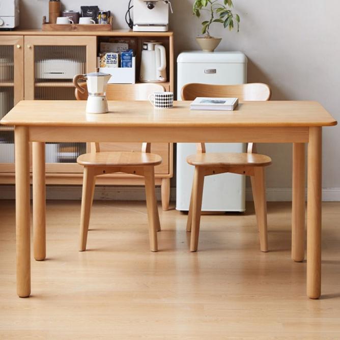 European beech solid wood dining table