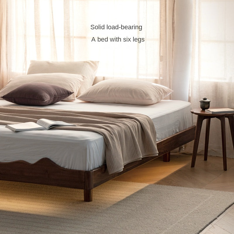 North American black walnut, Ash Solid Wood platform bed