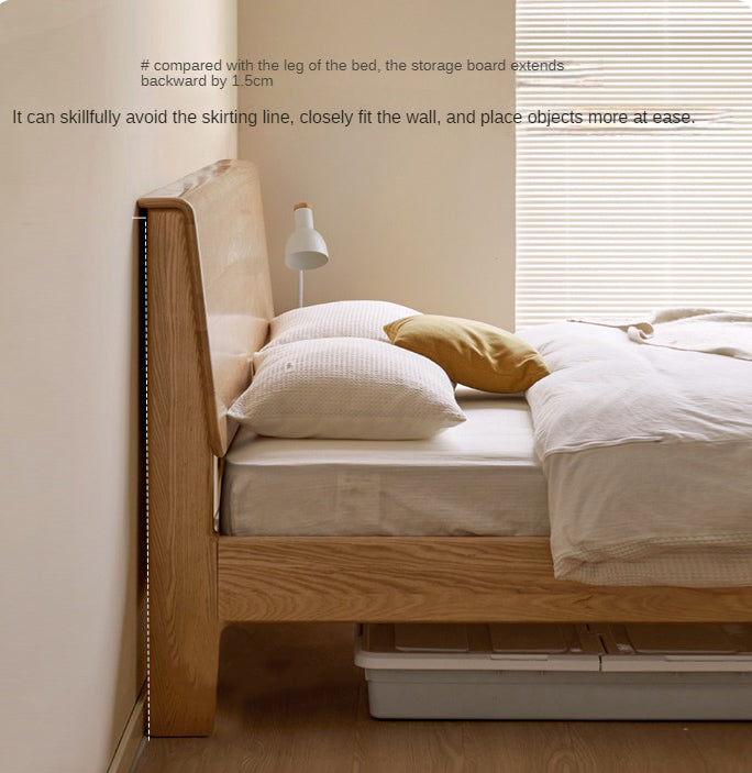 Ash Solid Wood With Socket Bed