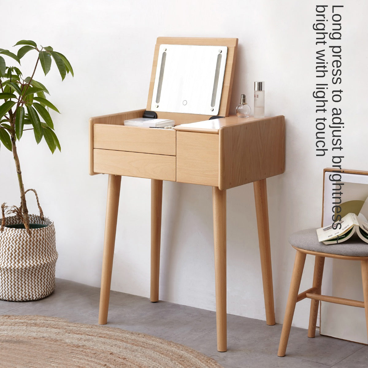 Beech Solid Wood Dressing Table