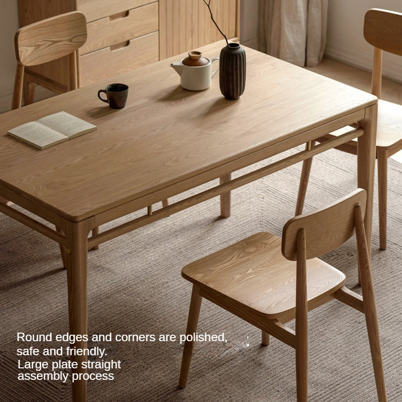 Ash solid wood modern dining table