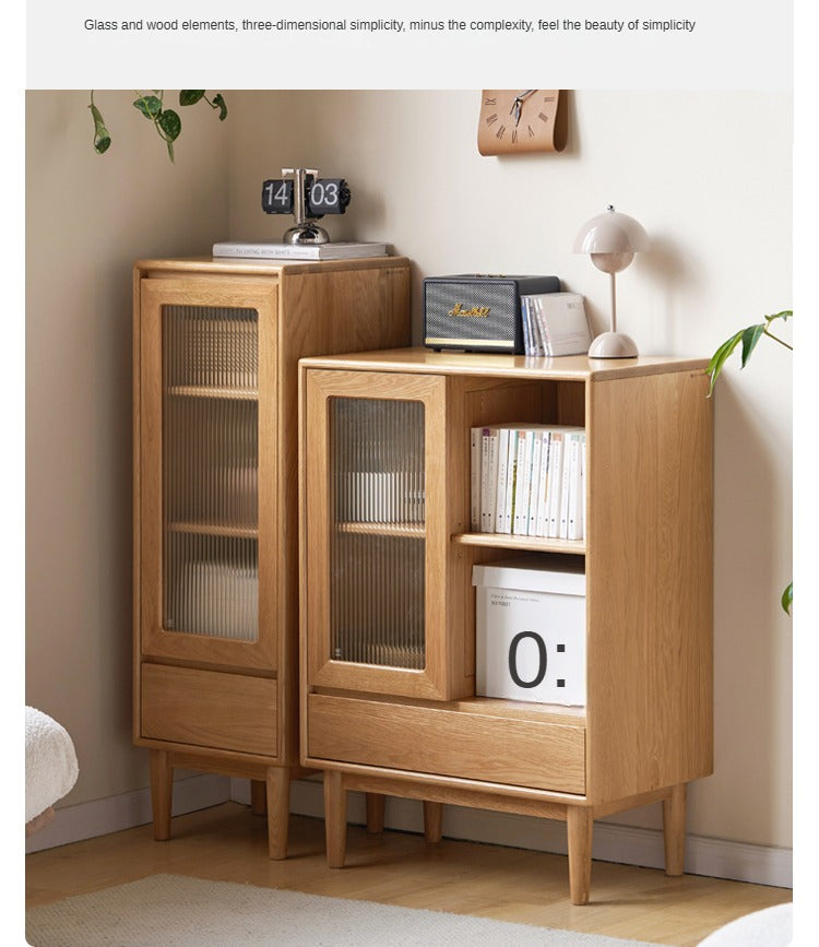 Oak Solid Wood Side Cabinet