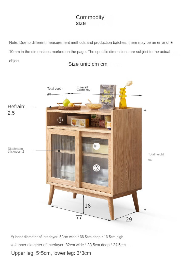 Oak Solid Wood Modern Sideboard