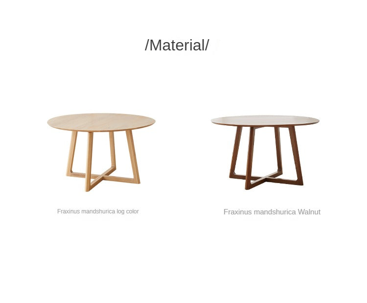 Ash Solid wood round dining table