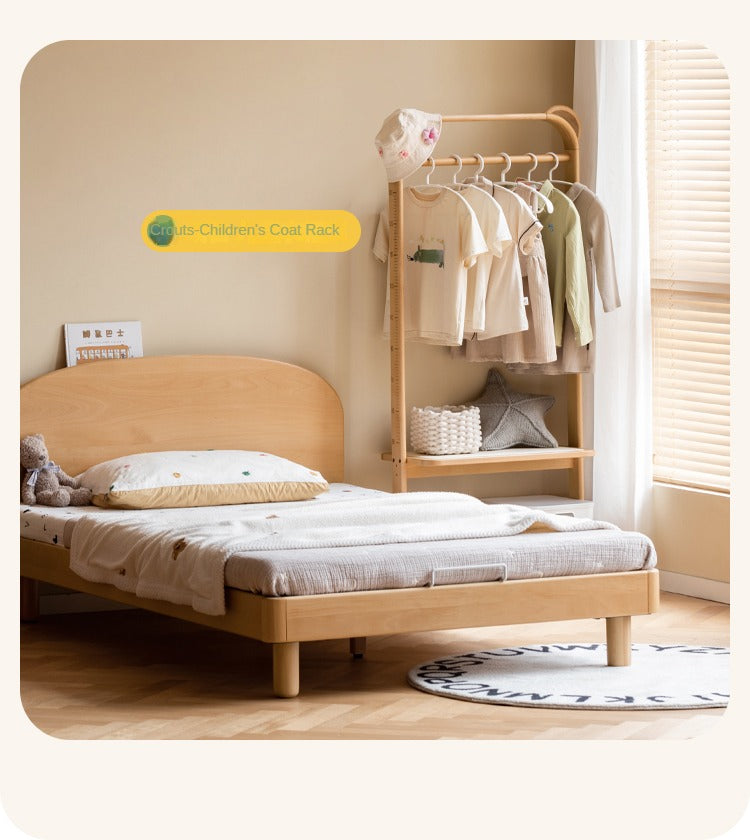 Beech Solid Wood Modern Children's Single Bed